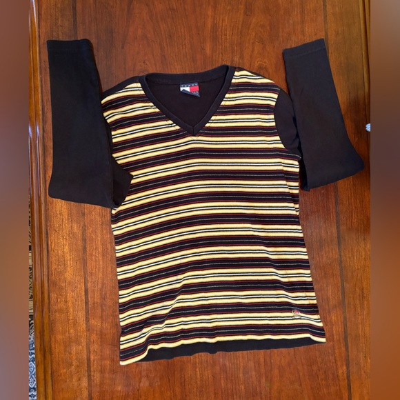 Tommy Hilfiger Striped Long Sleeve Top size Large - Picture 5 of 8